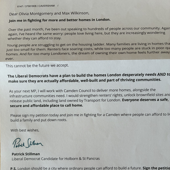 Thumbnail of leaflet - Liberal Democrats leaflet