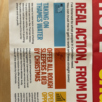 Thumbnail of leaflet - Labour Party leaflet