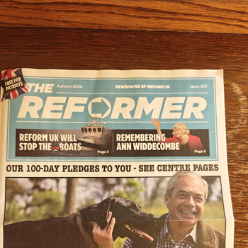 Thumbnail of leaflet - Reform UK leaflet