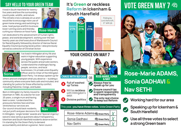 Green Party leaflet | ElectionLeaflets.org