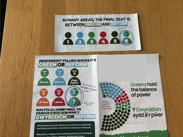 Green Party leaflet | ElectionLeaflets.org